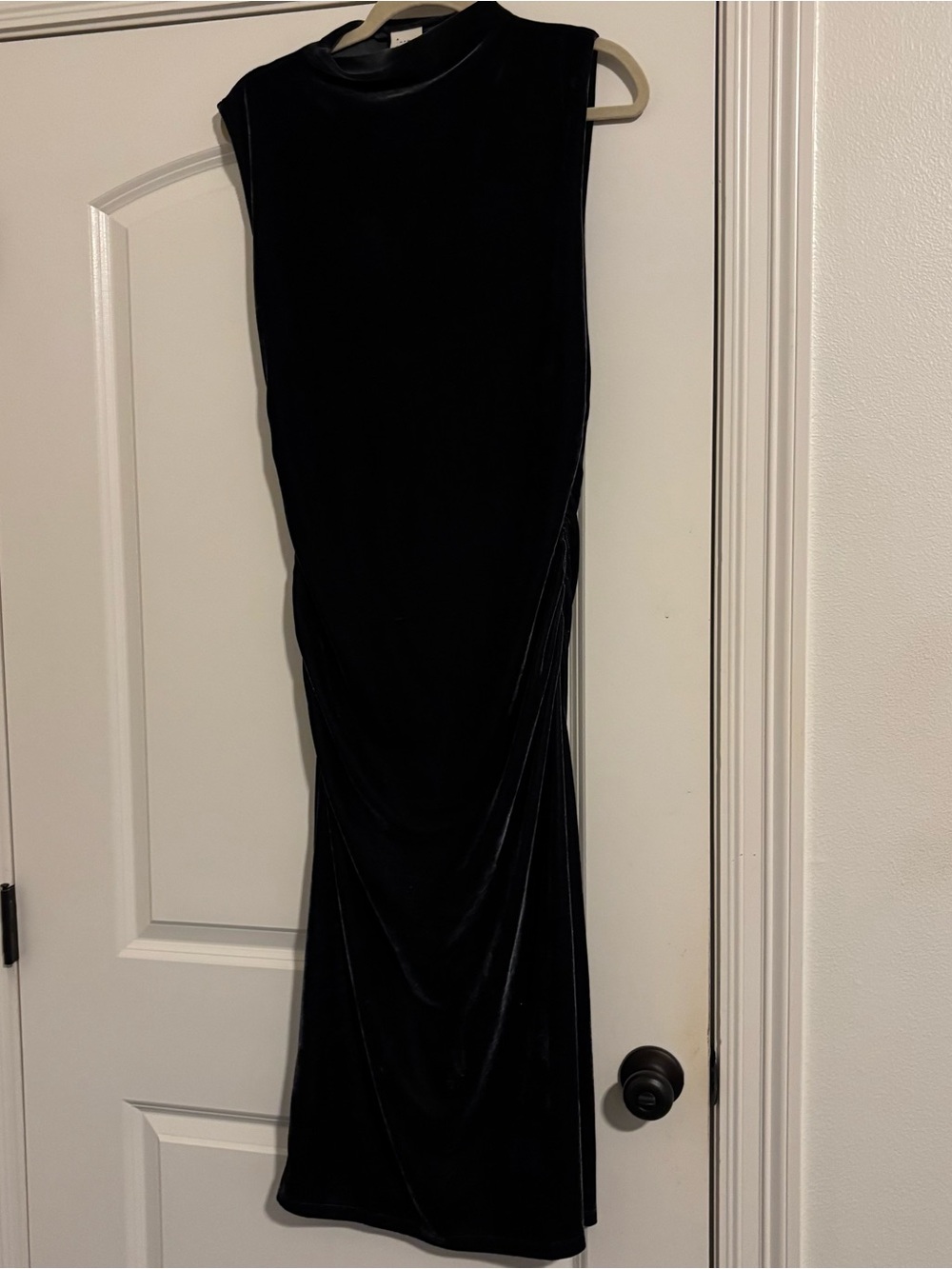 a new day Black Velvet Maxi Dress